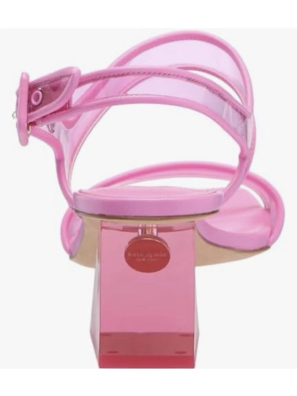 Kate Spade Pink Strappy Block Heel Sandals - Picture 5 of 9